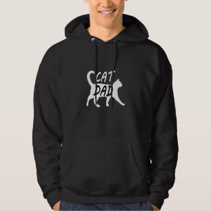 Cat Dad Men Kitty Daddy Papa Hoodie