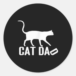 Cat Dad Shirt - Perfect For Cat Dad Father’s Day  Classic Round Sticker