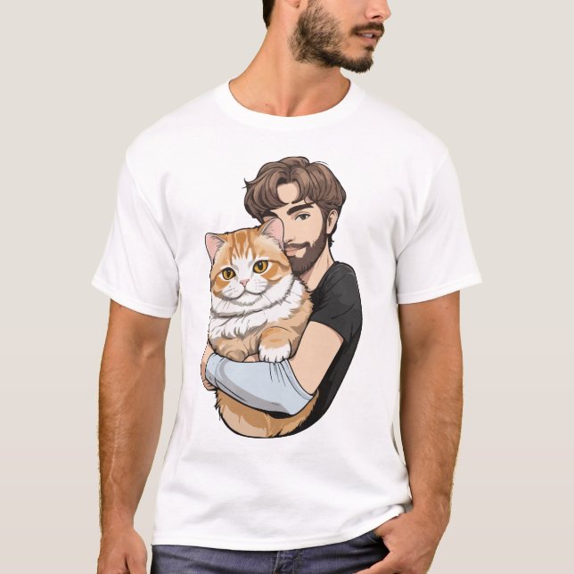 Cat Dad T shirt (Front)