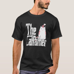 Cat Dad The Catfather Crazy Bored Cat Father Kitty T-Shirt