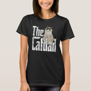 Cat Dad The Catfather Crazy Cat Father Kitty Daddy T-Shirt