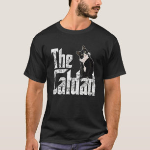 Cat Dad The Catfather Crazy Cat Father Kitty Daddy T-Shirt