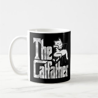 Cat Dad The Catfather Crazy Lazy Cat Father Kitty  Coffee Mug