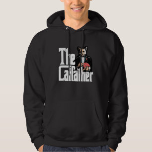 Cat Dad The Catfather Crazy Mafia Cat Father Kitty Hoodie