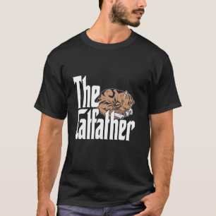 Cat Dad The Catfather Cute Sleeping Cat Father Kit T-Shirt