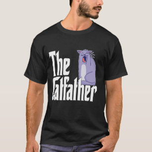 Cat Dad The Catfather Cute Yawning Cat Father Kitt T-Shirt