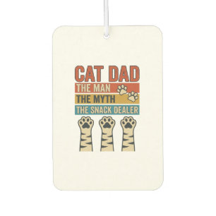 Cat Dad The Snack Dealer Vintage Cat Lover Shirt_1 Air Freshener