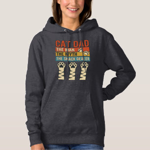 Cat Dad The Snack Dealer Vintage Cat Lover Shirt_1 Hoodie