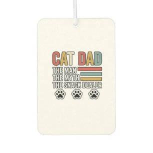 Cat Dad Vintage Funny Snack Dealer Shirt Design_1 Air Freshener