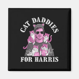 Cat Daddies For Kamala Harris 2024 Childless Cat L Magnet