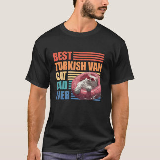 Cat Daddy BEST TURKISH VAN CAT DAD EVER Vintage Lo T-Shirt