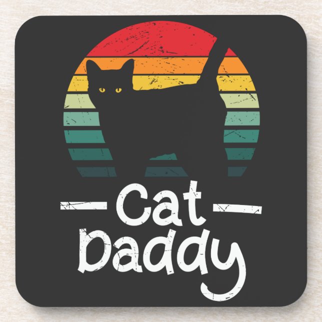 Cat Daddy Beverage Coaster (Front)