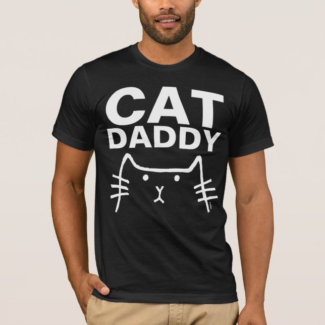 CAT DADDY DAD Mens' T-shirts (Front)