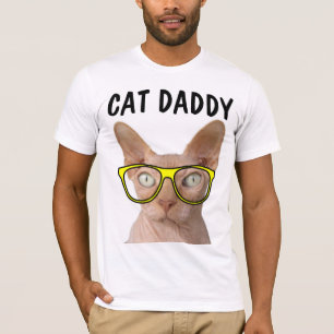 CAT DADDY DAD SPHYNX funny t-shirts