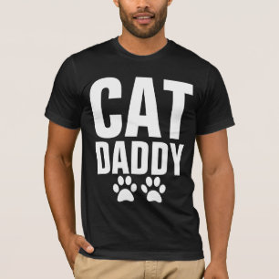 CAT DADDY (DAD) T-shirts in Black