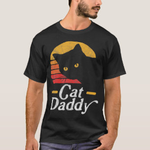 Cat Daddy Eighties Style Cat Retro Distressed T-Shirt