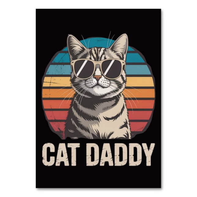 Cat Daddy Fathers Day Table Number (Back)