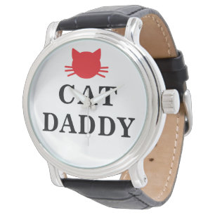 Cat Daddy Leather Watch