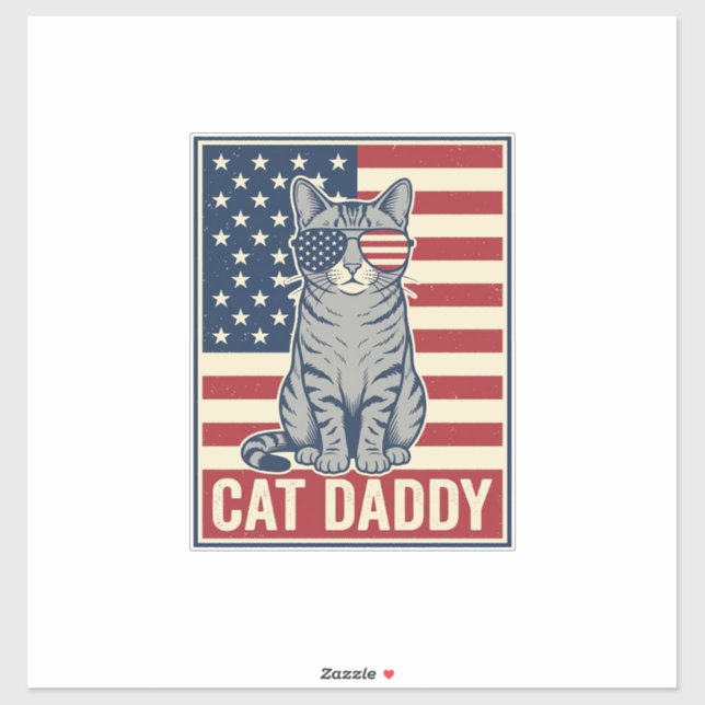 Cat Daddy Patriotic Cat Vector Design_1 (Sheet)