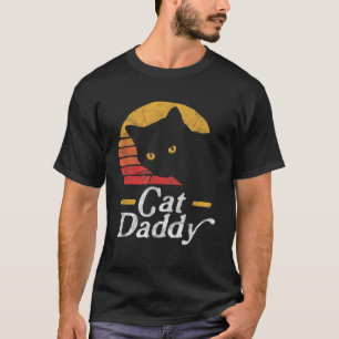 Cat Daddy Retro 70s 80s Style Distressed Vintage C T-Shirt