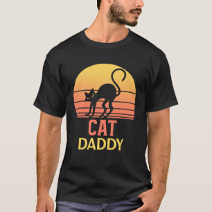 Cat Daddy Vintage 80s Style Ca Mens Retro Distress T-Shirt