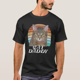 Cat Daddy Vintage Eighties 80s Style Cat Dad Retro T-Shirt