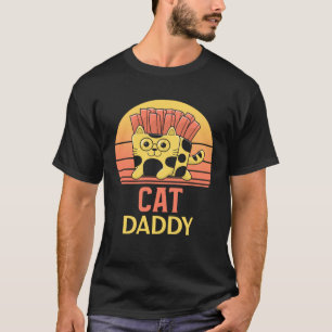 Cat Daddy Vintage Eighties Style Distressed Ca Ret T-Shirt