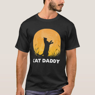 Cat Daddy Vintage Funny Cat Lover Gift Cat Dad Fat T-Shirt