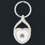 Cat Daddy Vintage Sunset Cool Cat Shirt Design_1 Keychain<br><div class="desc">Cat Daddy Vintage Sunset Cool Cat Shirt Design_1</div>