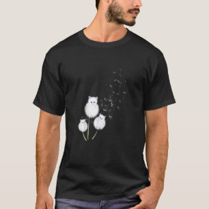 Cat Dandelion Flower SKT Shi T-Shirt