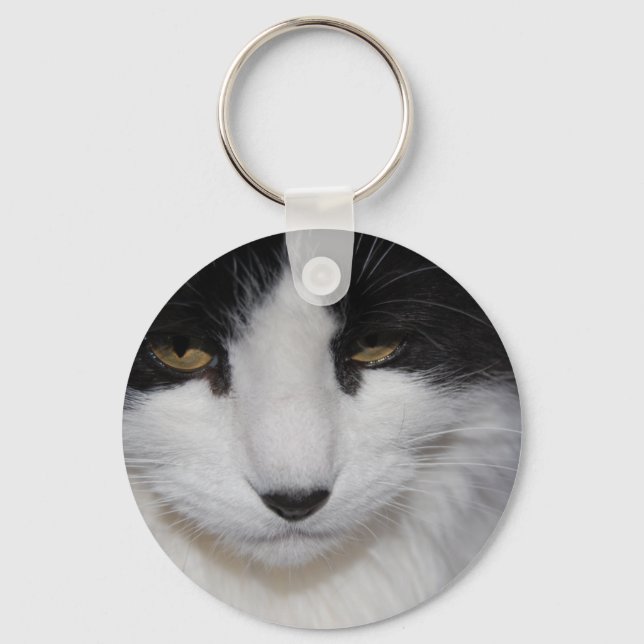 Cat Dark Eyes Keychain (Front)