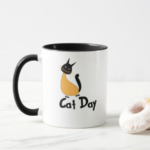 Cat Day Cat Lover Mug
