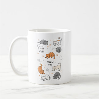 cat day coffee mug