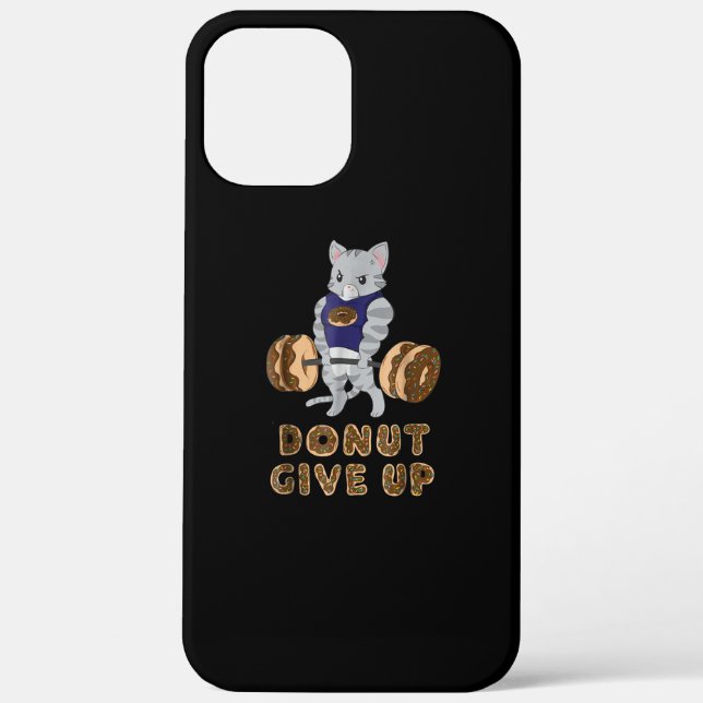 Cat Deadlift Powerlifting Doughnut Gym Case-Mate iPhone Case (Back)
