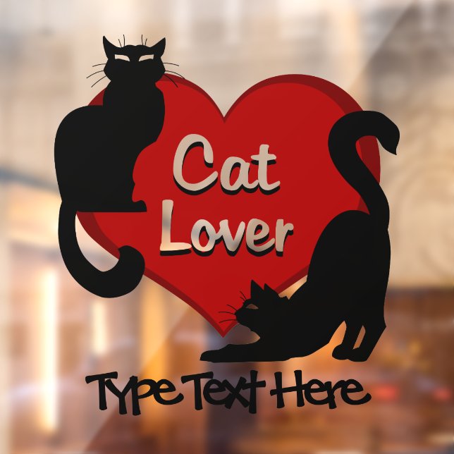 Cat Decal Personnaliser les décalques de fenêtre A (Feuille 2)