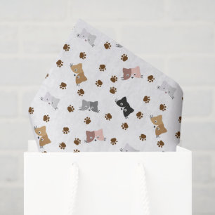 Cat Decoupage Paper, Kitten Feline Tissue Paper