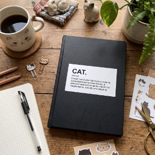 Cat Definition Noun Funny Cat Lover Sticker