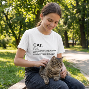 Cat Definition Noun Funny Cat Lover T-Shirt