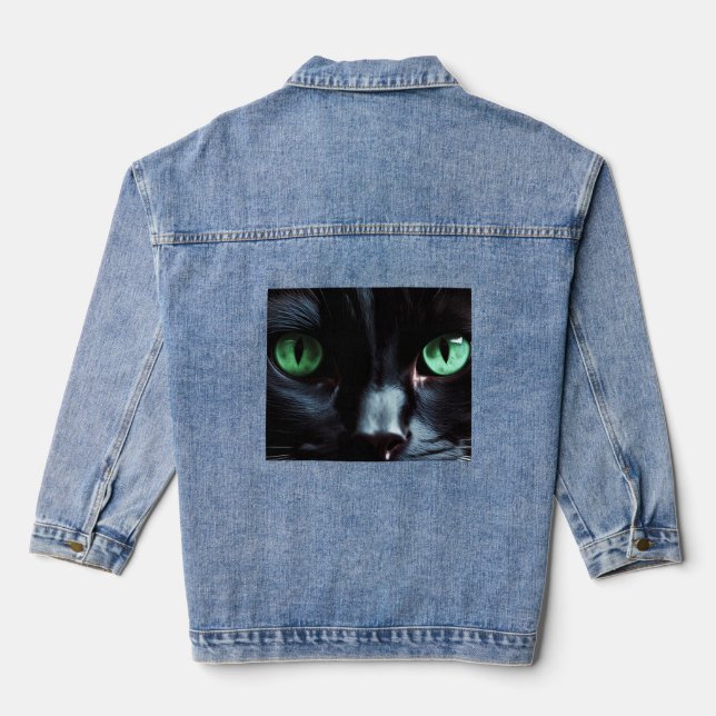 Cat Denim Jacket (Back)