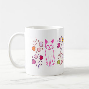 cat design mug