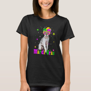 Cat Devon Rex Mask Mardi Gras Carnivals Animals Ca T-Shirt
