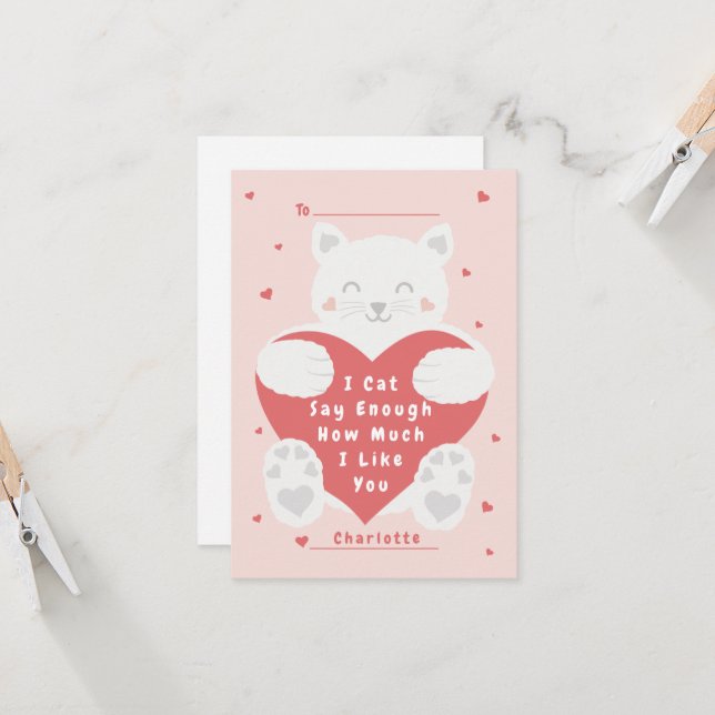 Cat Dites Assez de la classe Valentine Carte (Devant/Arrière en situation)