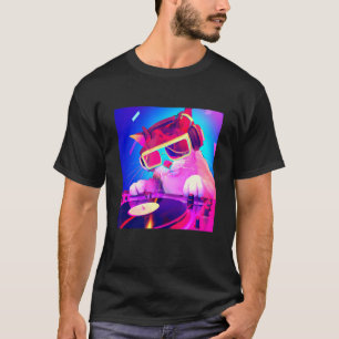 Cat DJ Vaporwave  Aesthetic Men Boys Girls Women A T-Shirt