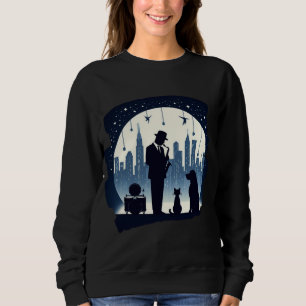 Cat, dog, Jazz Sweatshirt