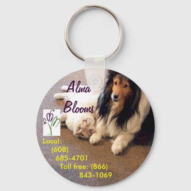 Cat & Dog Keychain (Front)