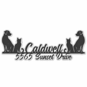Cat & Dog Personalized Mailbox