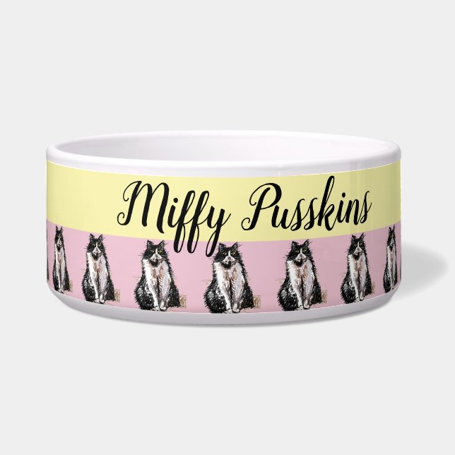 Cat Dog Shabby Floral Pastel Pink Cute Pet Name  (Front)