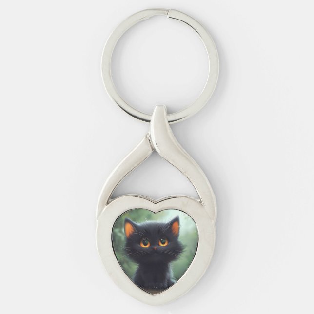Cat drawing keychain (Front)