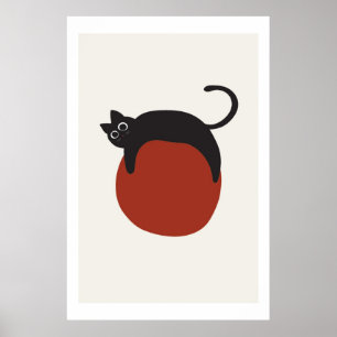 Cat Drawing Poster