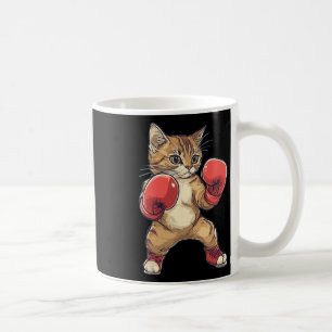 Cat Dressed As A Boxer Funny Boxing Men Women Kids Coffee Mug